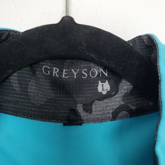 Greyson Tate Sweater Mens Size L Swordfish Blue 1/4 Quarter Zip Pullover Golf - Picture 4 of 10